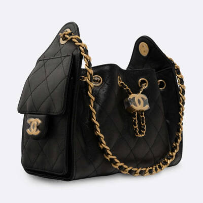 CHANEL CHANEL 25 MINI BLACK CAVIAR