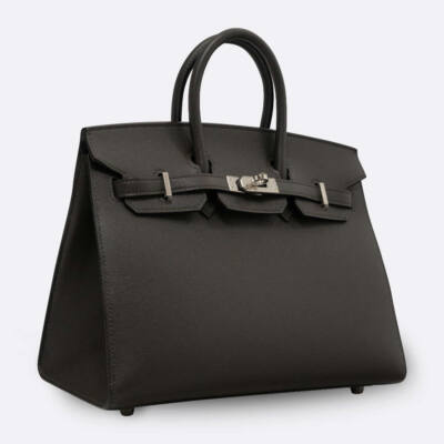 HERMES BIRKIN 25 GRAPHITE EPSOM
