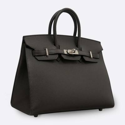 HERMES BIRKIN 25 GRAPHITE EPSOM