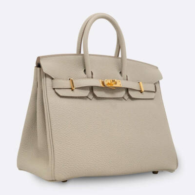 HERMES BIRKIN 25 GRIS PERLE TOGO