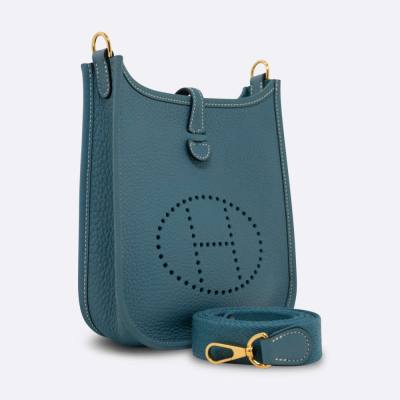 HERMES EVELYNE MINI BLEU JEAN CLEMENCE
