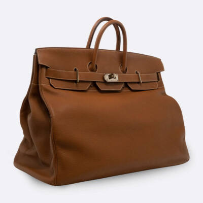 HERMES HAC HAUT A COURROIES 50 GOLD CLEMENCE