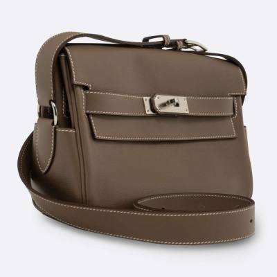 HERMES KELLY MESSENGER PM ETOUPE EVERCOLOR