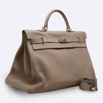 HERMES KELLY RETOURNE 50 GRIS TOGO