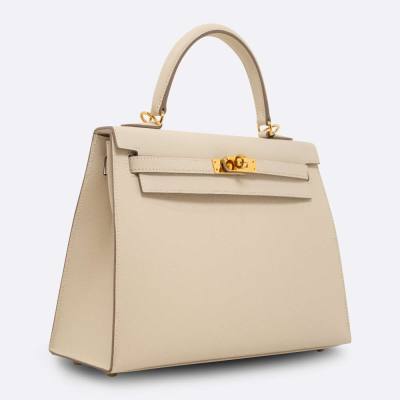 HERMES KELLY SELLIER 25 CRAIE EPSOM