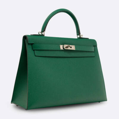 HERMES KELLY SELLIER 32 VERT EPSOM