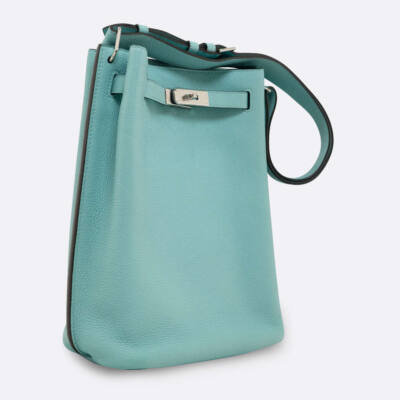 HERMES SO KELLY 22 BLEU ATOLL TOGO