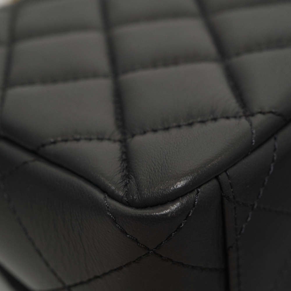 CHANEL-FLAPBAG-MINI-GRAY-LAMBSKIN-8267 corner3.jpg