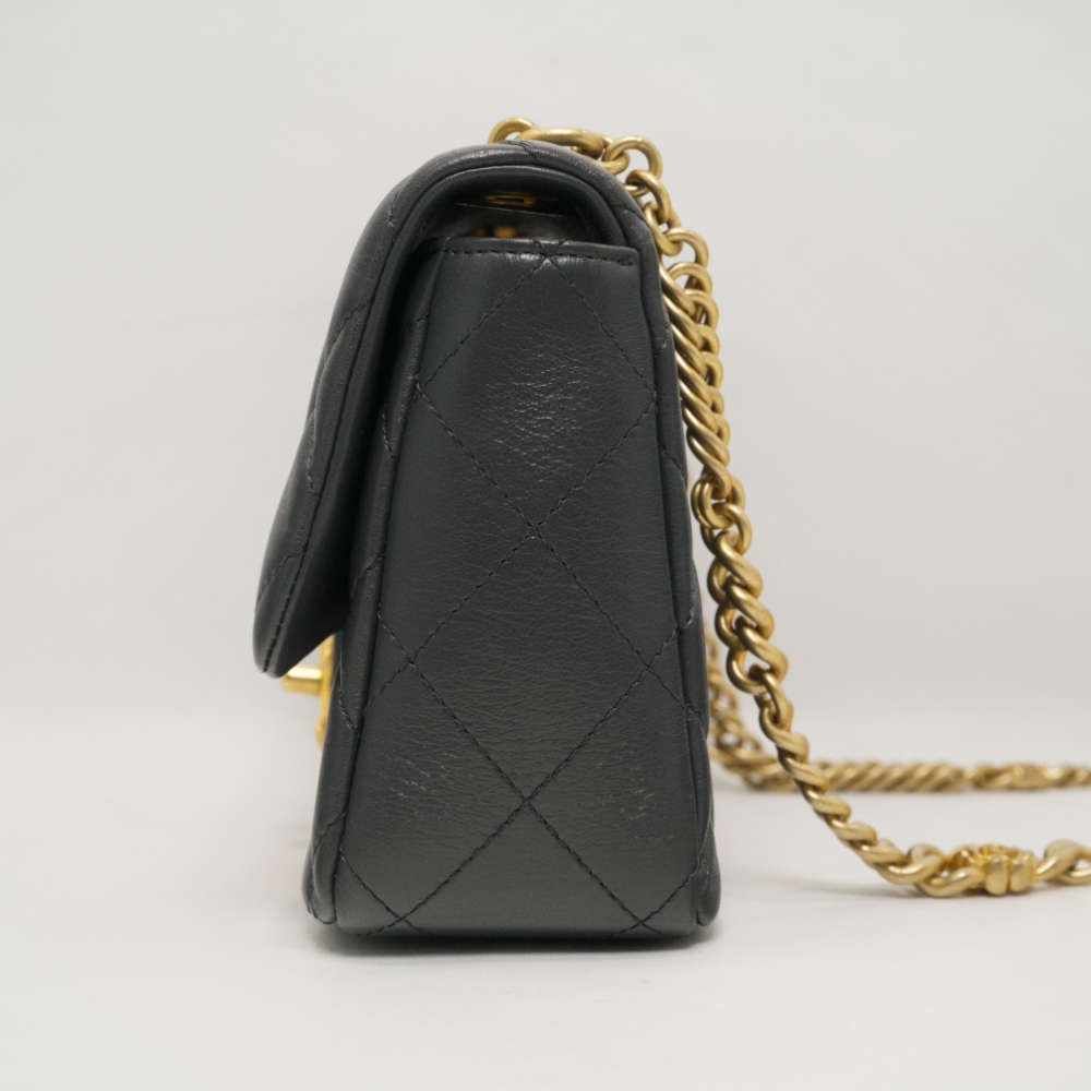 CHANEL-FLAPBAG-MINI-GRAY-LAMBSKIN-8267 side2.jpg