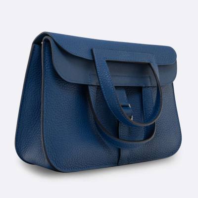 HERMES HALZAN 25 BLEU TIE CLEMENCE