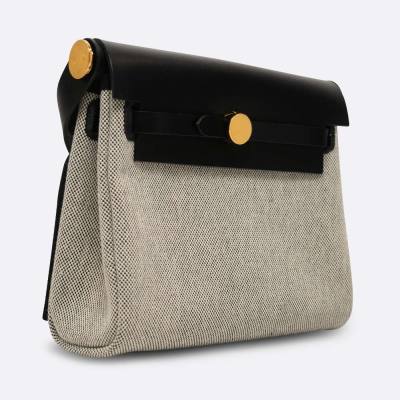 HERMES HERBAG MINI ECRU TOILE H/VACHE