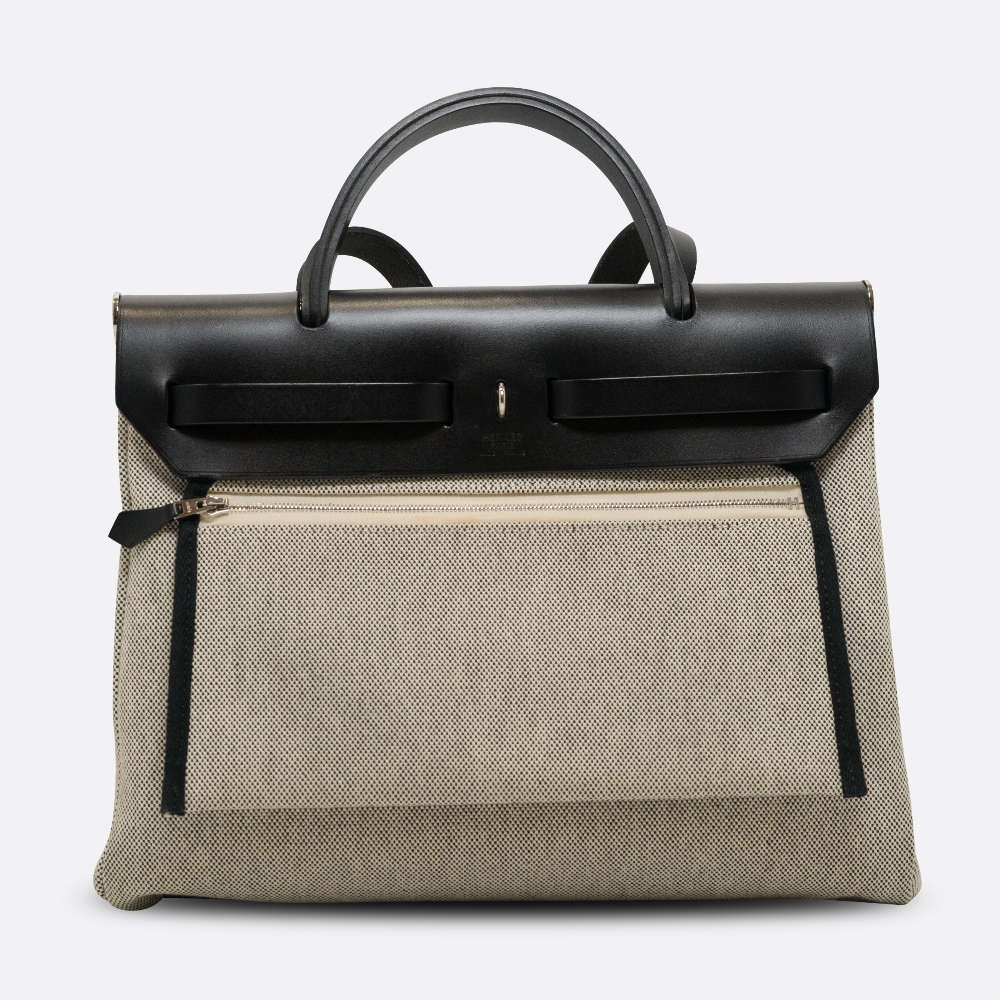 HERMES-HERBAG-31-BLACK,WHITE-TOILE-8324 back.jpg