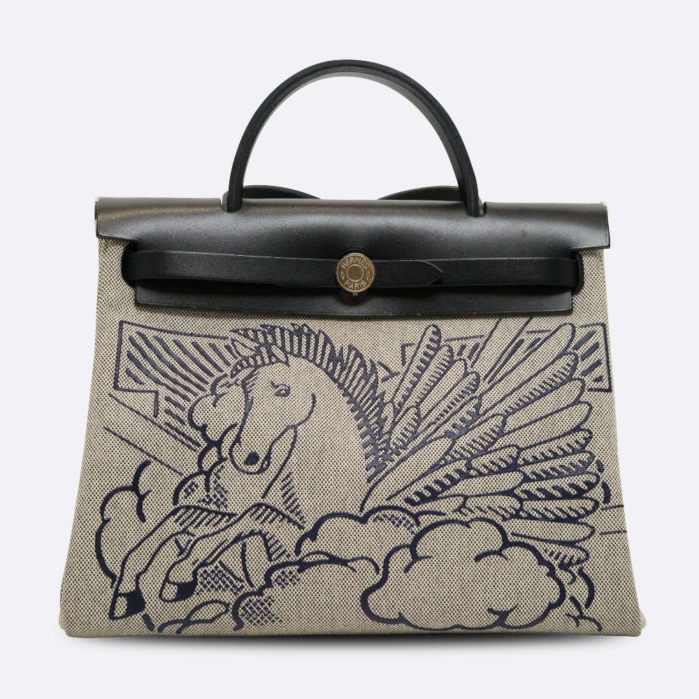 HERMES-HERBAG-31-BLACK,WHITE-TOILE-8324 front.jpg