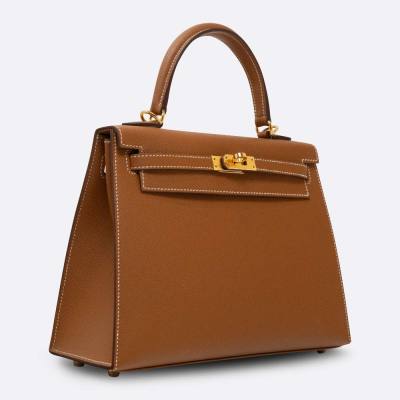 HERMES KELLY SELLIER 25 GOLD EPSOM