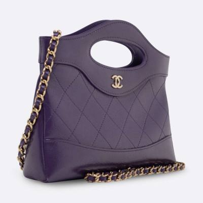 CHANEL CHANEL 31 NANO PURPLE CALF