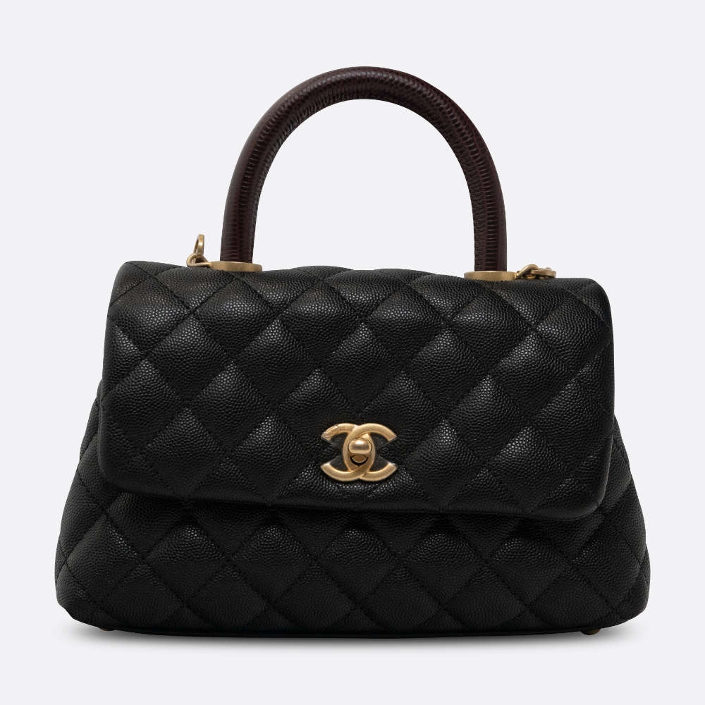 CHANEL-COCOHANDLE-SMALL-BLACK-CAVIAR-8446 front.jpg