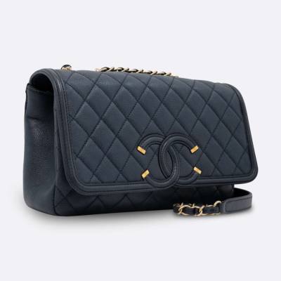 CHANEL FLAP BAG MEDIUM NAVY CAVIAR