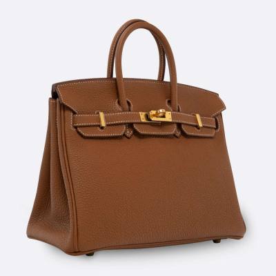 HERMES BIRKIN 25 GOLD TOGO