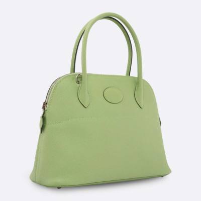 HERMES BOLIDE 27 VERT CRIQUET EPSOM
