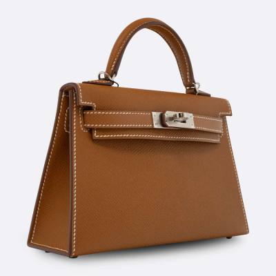 HERMES MINI KELLY MINI GOLD EPSOM