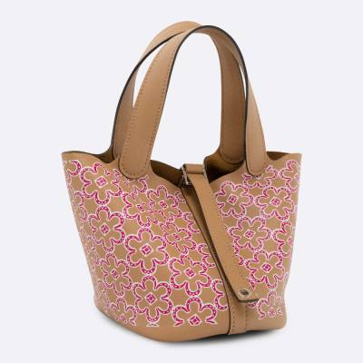HERMES PICOTIN LOCK LUCKY DAISY MICRO MINI CHAI SWIFT