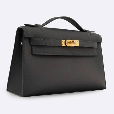 HERMES KELLY POCHETTE MINI ARDOISE SWIFT