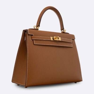HERMES KELLY SELLIER 25 GOLD EPSOM