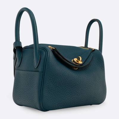 HERMES LINDY MINI VERT BOSPHORE CLEMENCE