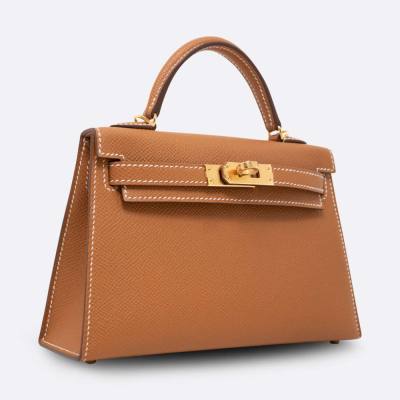 HERMES MINI KELLY 20 GOLD EPSOM