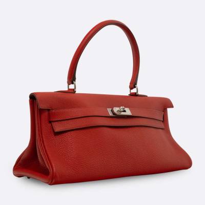 HERMES SHOULDER KELLY 42 ROUGE TOGO