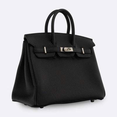 HERMES BIRKIN 25 BLACK TOGO