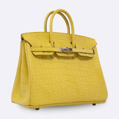 HERMES BIRKIN 25 MIMOSA ALLIGATOR