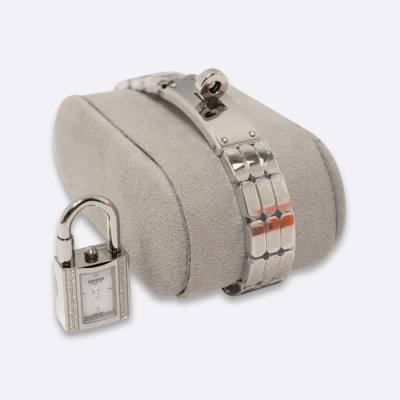 HERMES KELLY WATCH MINI SILVER STAINLESS STEEL